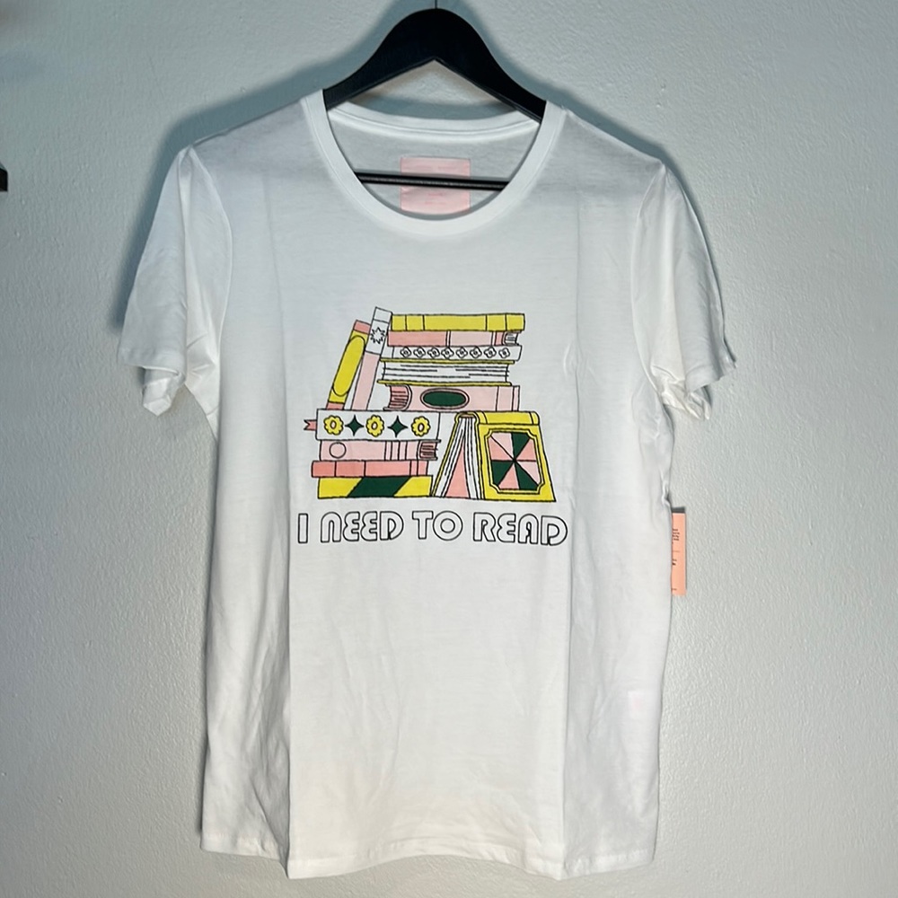 Ban.do I Need to Read White Medium T-Shirt